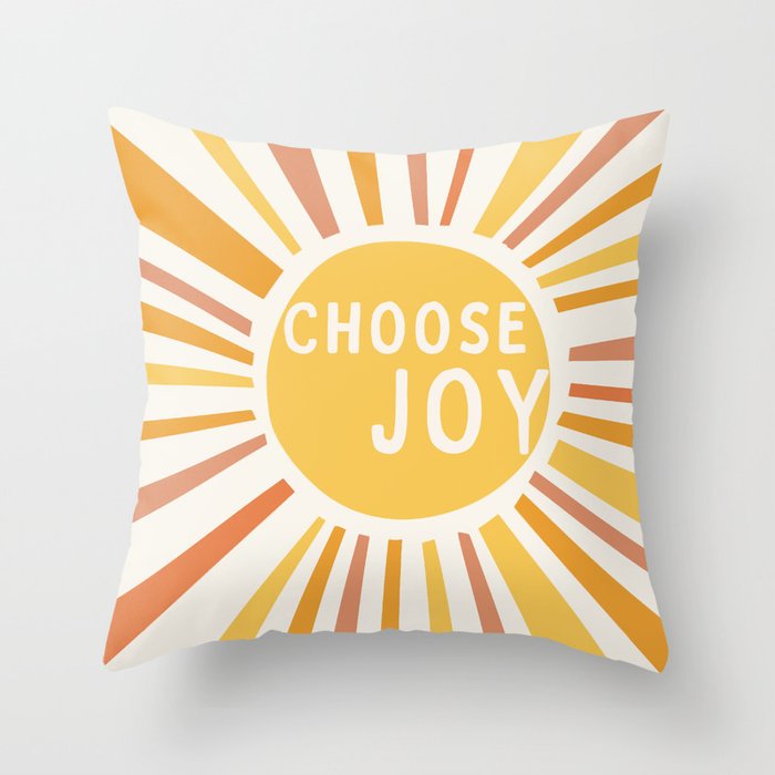 Choose Joy Throw Pillow
