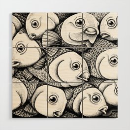 Prisoners - fishes Wood Wall Art