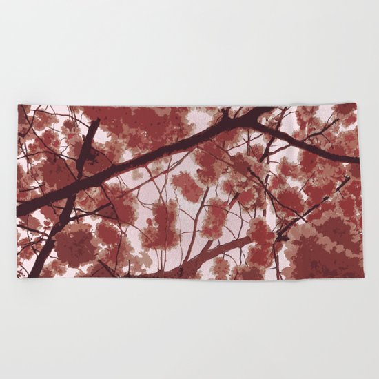 April in Paris Beach Towel