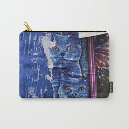 Berlin Posters-blue cats Carry-All Pouch