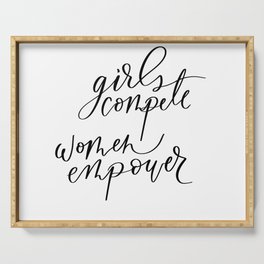 women empower Serving Tray