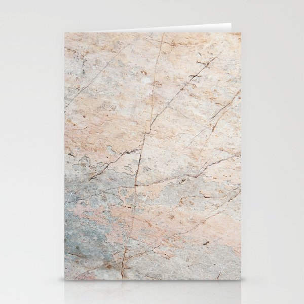 Pink & Gray Marble Stationery Cards