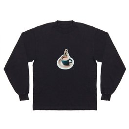 Swimming in coffee Long Sleeve T Shirt