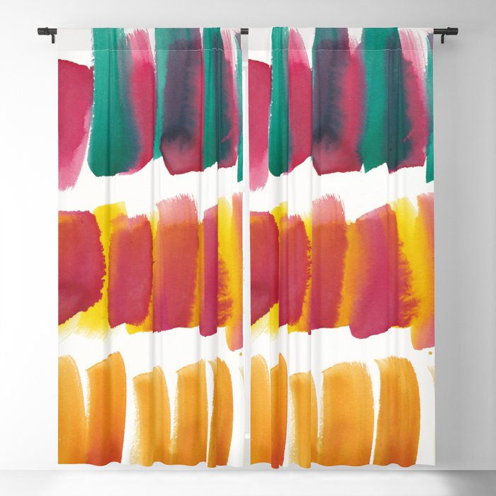 12  Abstract Painting Watercolor 220324 Valourine Original  Blackout Curtain