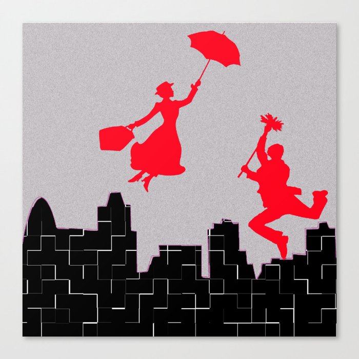 Mary Poppins squares Canvas Print