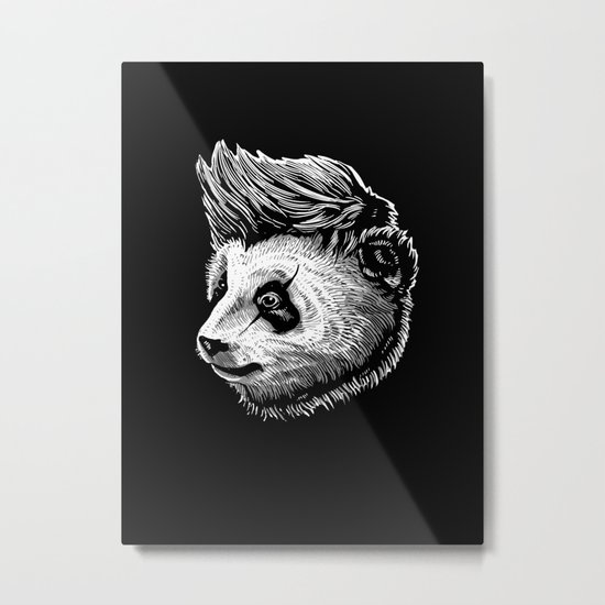 Funky panda Metal Print