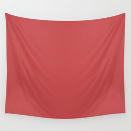 Medium Raspberry Red Single Solid Color Coordinates w/ PPG Burnt Red PPG17-13 Color Crush Collection Wall Tapestry