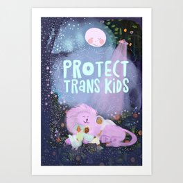 Protect Trans Kids Art Print