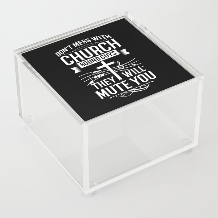 Church Sound Engineer Audio System Music Christian Acrylic Box