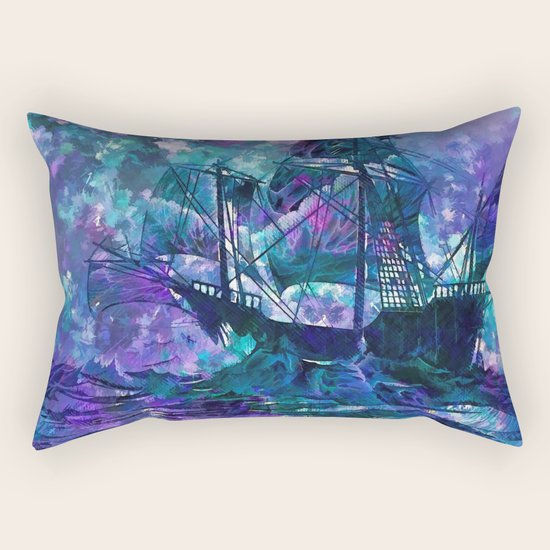 Ghost Ship Rectangular Pillow