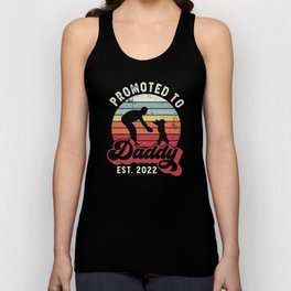 Promoted to Daddy est. 2022 Sunset New Dad Unisex Tank Top