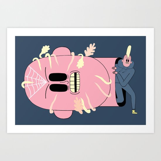 The Decapitation of the Cave Giant Art Print