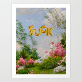 Flying F*uck Art Print