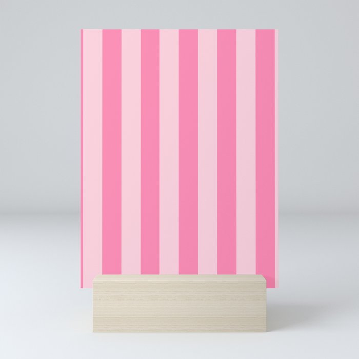 Blush Pink Stripes Mini Art Print