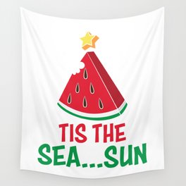 Tis The Sea...sun Funny Christmas In July Wall Tapestry