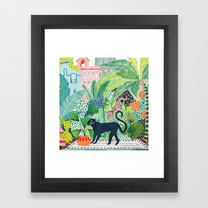 Jungle Panther Framed Art Print