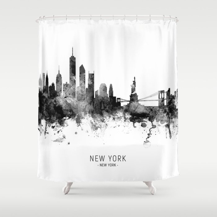 New York Skyline Shower Curtain