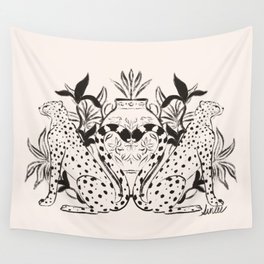 Cheetah Symmetry lines  Wall Tapestry