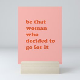 Female Empowerment Entrepreneur Quote Mini Art Print