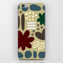 Abstract vintage color shapes collection 6 iPhone Skin