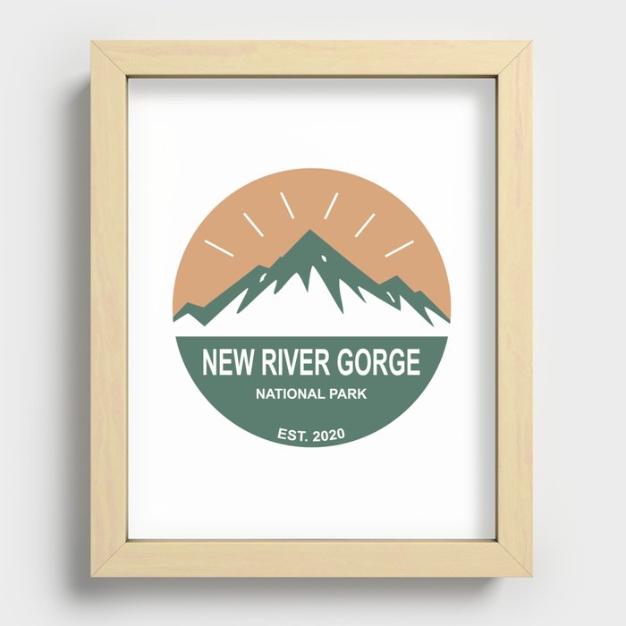 New River Gorge National Park Recessed Framed Print