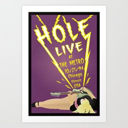 Hole Live Art Print
