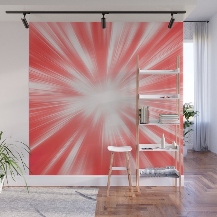 Red Power Wall Mural