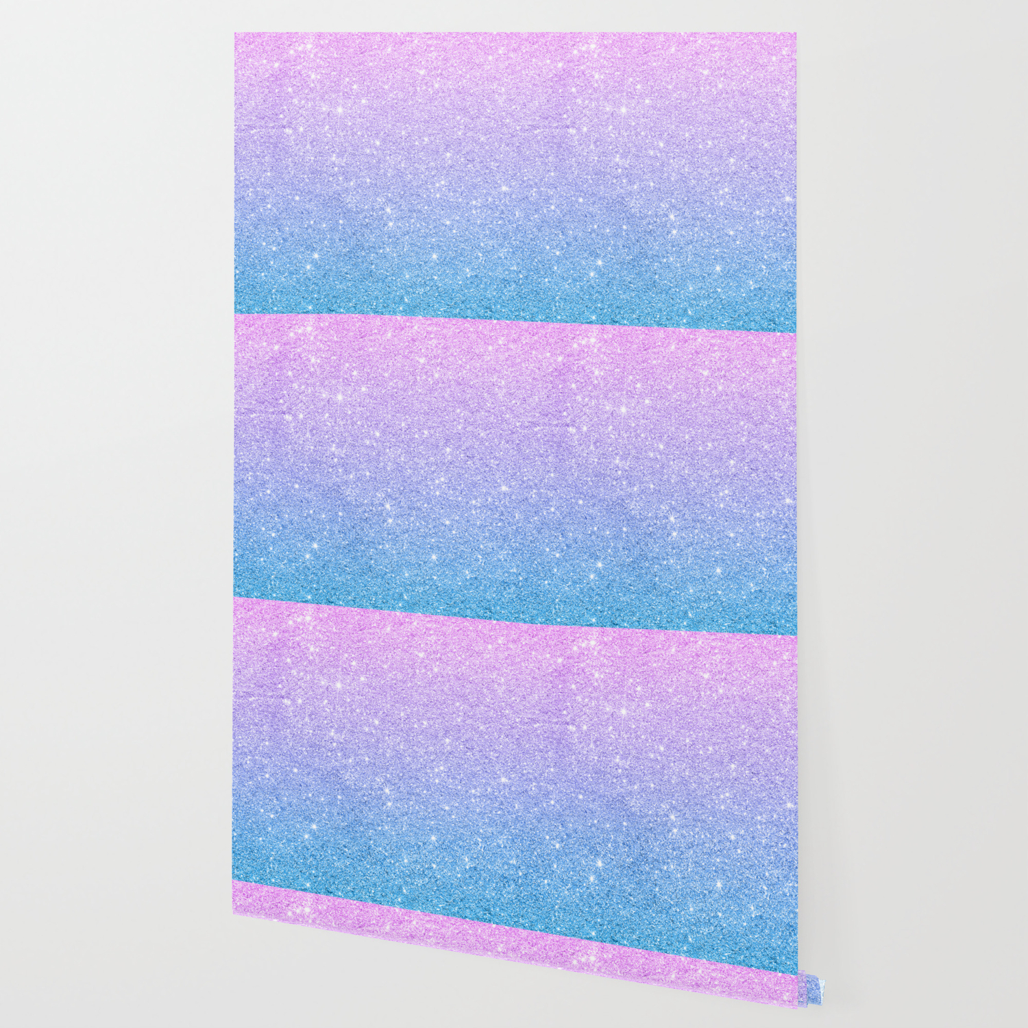 Blue To Pink Glitter And Sparkles Wallpaper By Artonwear Society6 Metallic wallpaper designs direct from uk. society6