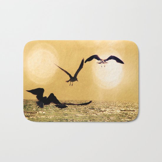 Touch the Golden Heavens Bath Mat