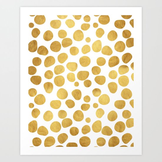 Gold Spots #society6 #decor #buyart Art Print