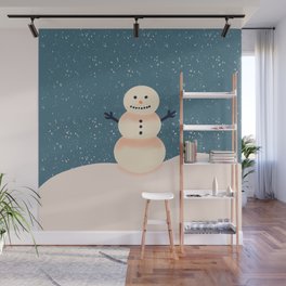 Snowman Wall Mural