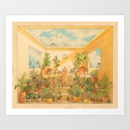 Plant Collector Art Print