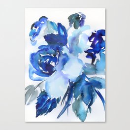 bouguet of blue roses Canvas Print