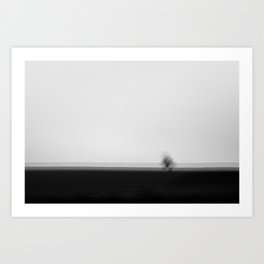 Lonely Tree High Res Black and White Landscape Photography Art Print