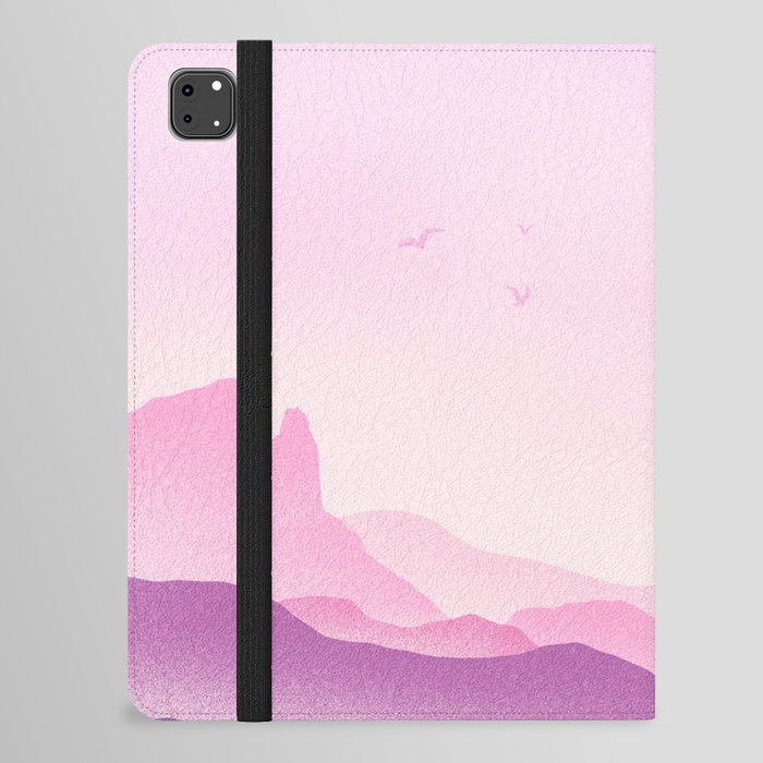 Purple Pink Landscape Sunset iPad Folio Case