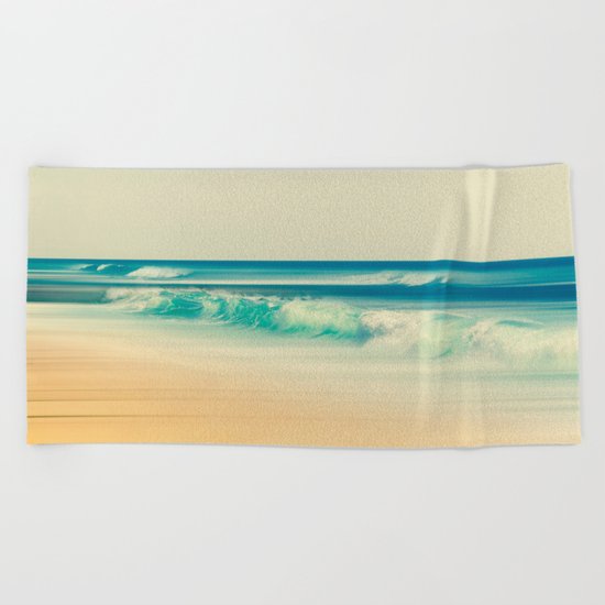 emerald surf Beach Towel