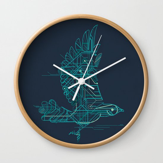 Wind-Up Bird Wall Clock