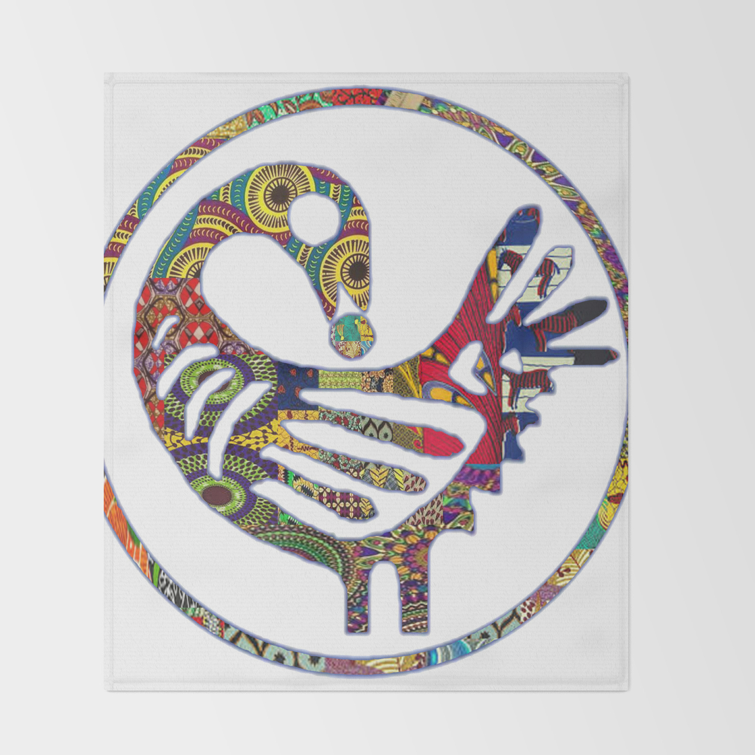 Groovy Sankofa Bird Throw Blanket By Retrovintagevibes Society6