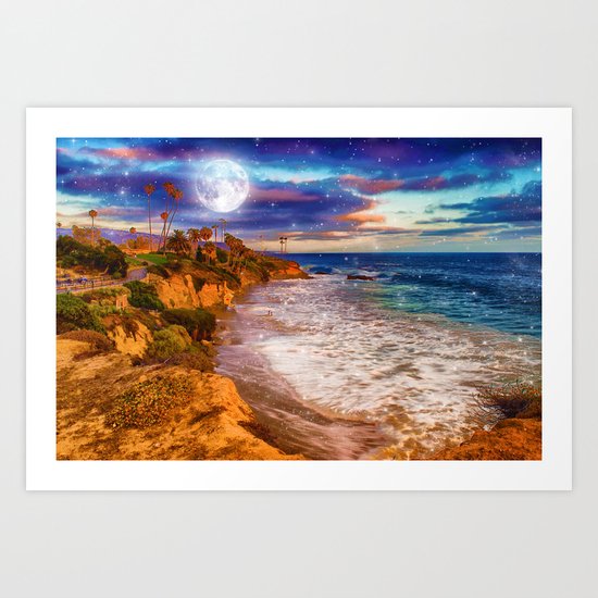 Laguna Moon Art Print