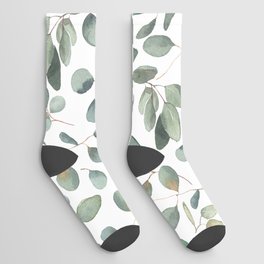 Eucalyptus Leaves Garden Socks