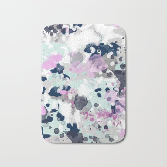 Elsie - modern abstract painting trendy home dorm college decor canvas art Bath Mat