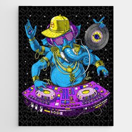 Ganesha Psytrance DJ Jigsaw Puzzle