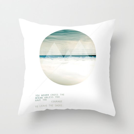 Leave the Shore Throw Pillow
