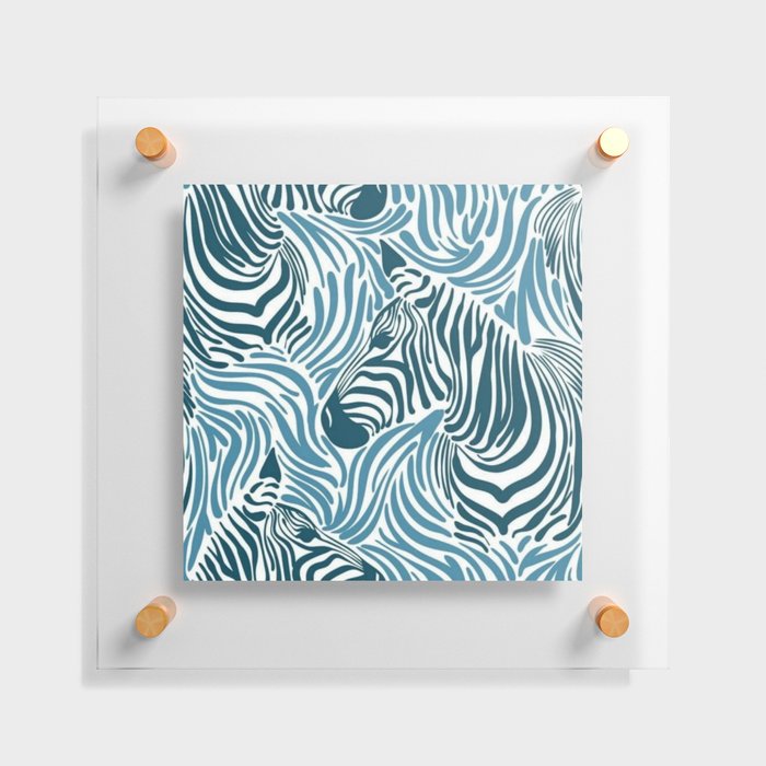 zebra pattern / love animal Floating Acrylic Print