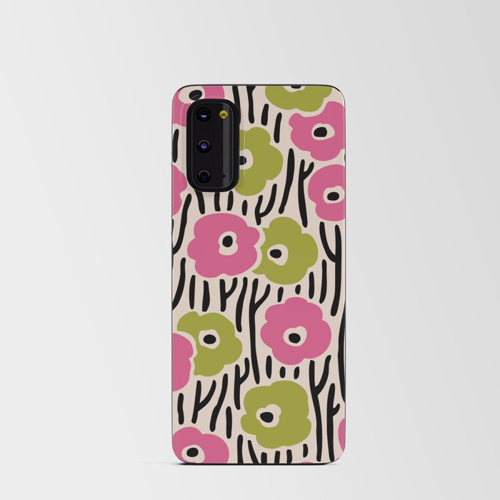 Wild Flower Pattern Android Card Case