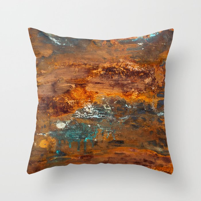 Rust Texture 2 Throw Pillow