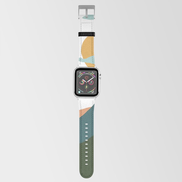 Cloudy Lunchtime - Geometric Landscape Apple Watch Band