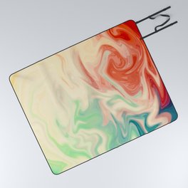 Abstract Marble Painting Picnic Blanket
