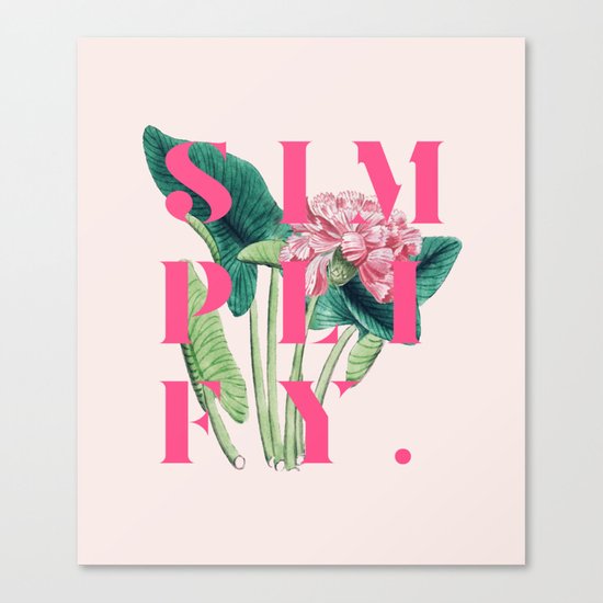 Simplify. #society6 #decor #buyart Canvas Print