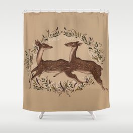 Jumping Deer Shower Curtain